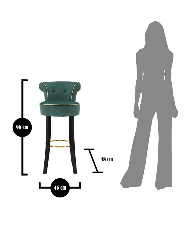 Mauro Ferretti BARKRUK LUXY CRÈME CM 46X48X96