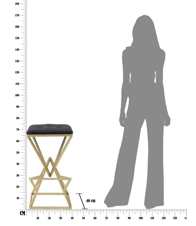 Mauro Ferretti BARKRUK HOUDER PIRAMID CM 40X40X75