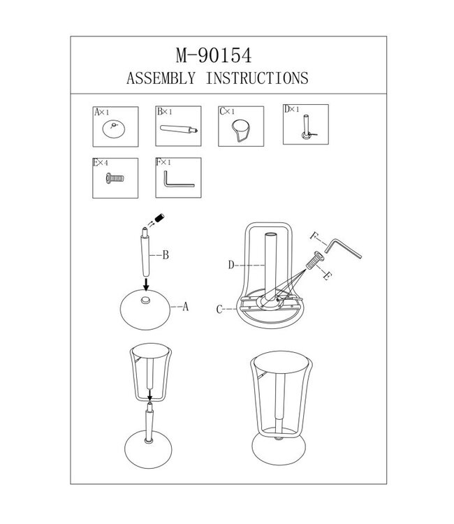 Mauro Ferretti BARKRUK MET LIFT DESTINY WIT CM Ø 41X61-83