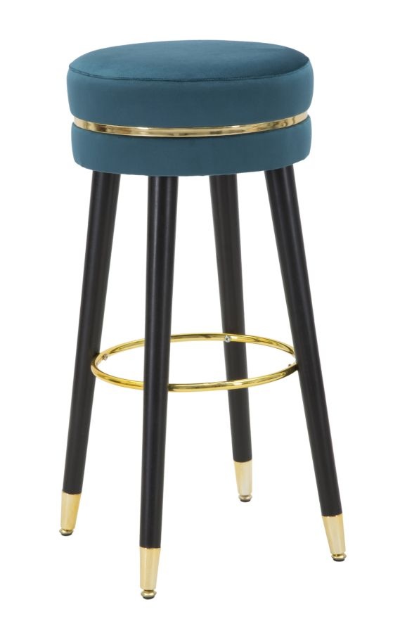 BARKRUK PARIJS TEAL/GOUD CM Ø 35X74 afbeelding