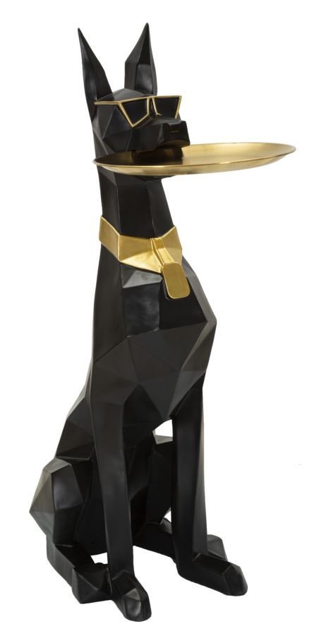 HOND ORY MET DIENBLAD CM 30X64X91 afbeelding