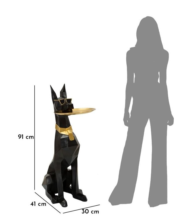 Mauro Ferretti HOND ORY MET DIENBLAD CM 30X64X91