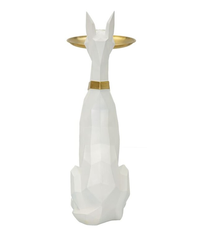 Mauro Ferretti HOND ORY MET DIENBLAD CM 27X51X74 - 120080003