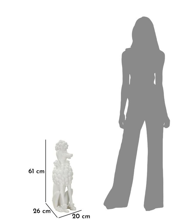 Mauro Ferretti HOND WIT CM 20X26X61