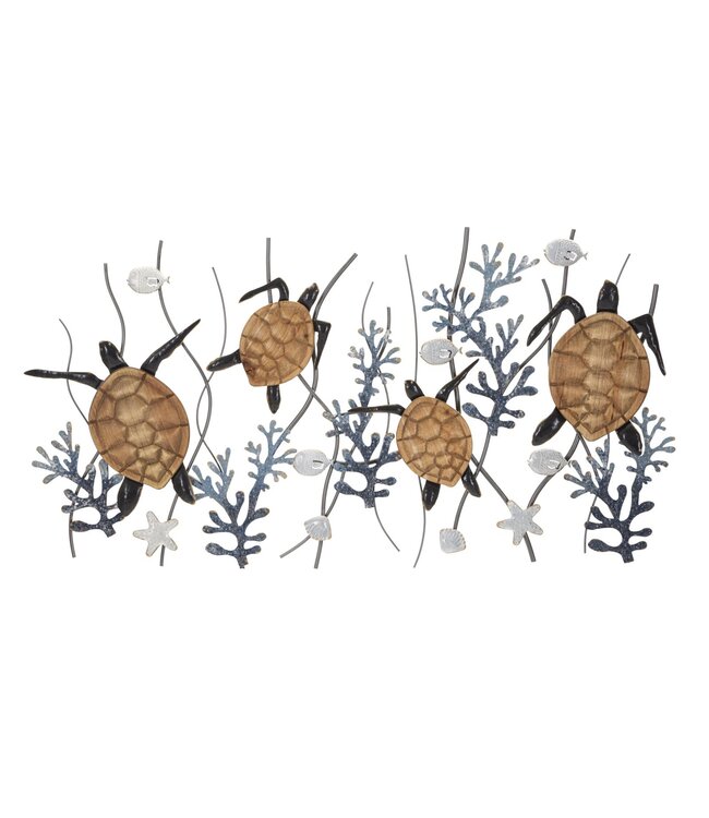 Mauro Ferretti IJZEREN WANDPANEEL SCHILDPAD CM 132,7X5,7X69,9