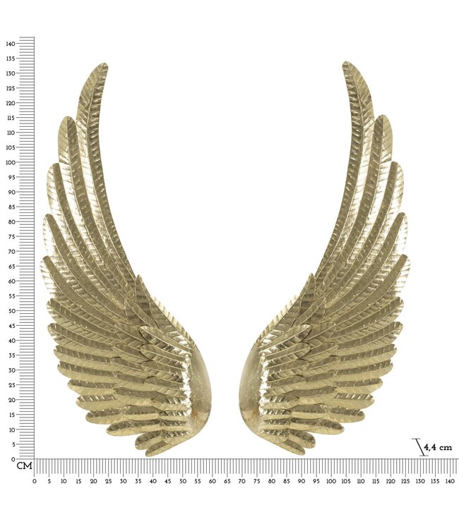 Mauro Ferretti WANDPANEEL VLEUGELS AMY SET 2 STUKS CM 60X4,4X130