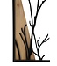 Mauro Ferretti WANDPANEEL VOGEL IJZER HOUT SET 4 STUKS 50X2X200 (50X2X50)