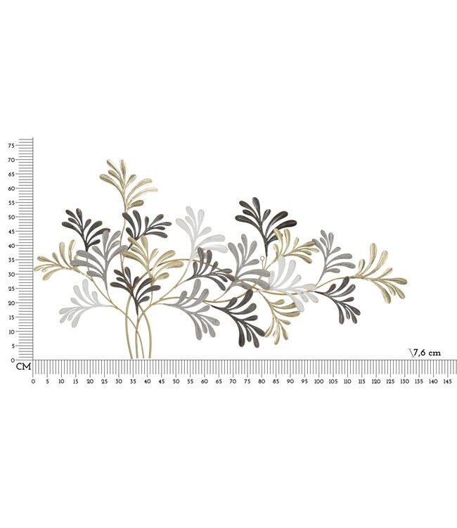 Mauro Ferretti IJZEREN WANDPANEEL LIXY CM 130,8X7,6X70,5