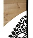 Mauro Ferretti WANDPANEEL BOOGIJZER EN HOUT SET 3 STUKS CM 105X2X70 (35X2X70)