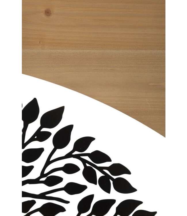 Mauro Ferretti WANDPANEEL BOOGIJZER EN HOUT SET 3 STUKS CM 105X2X70 (35X2X70)