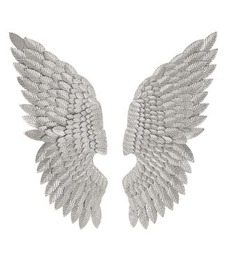 Mauro Ferretti WANDPANEEL ALI BEAUTY ZILVER SET 2 STUKS CM 37,5X3X100