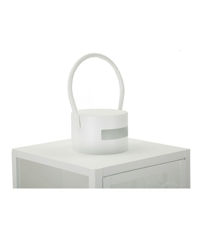 Mauro Ferretti LANTAARN WIT SET 3 STUKS CM 22X22X66-18X18X49,5-14X14X39