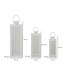 Mauro Ferretti LANTAARN WIT SET 3 STUKS CM 22X22X66-18X18X49,5-14X14X39