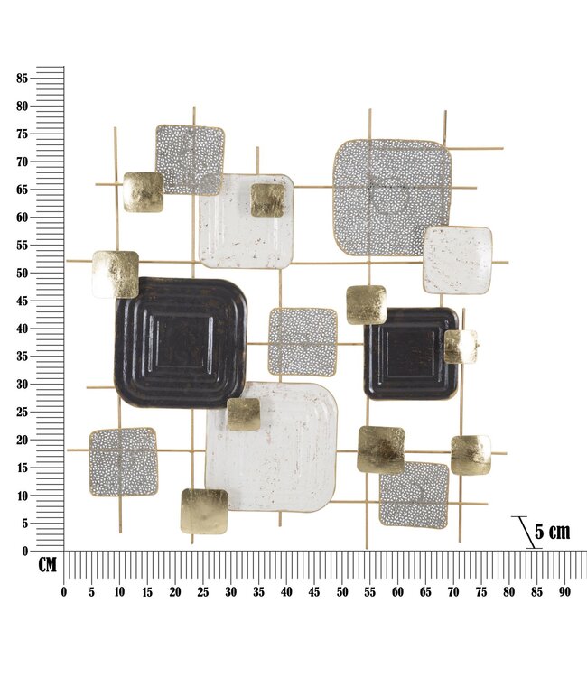 Mauro Ferretti MUUR IJZEREN PANEEL KUBUSSEN CM 80X5X80