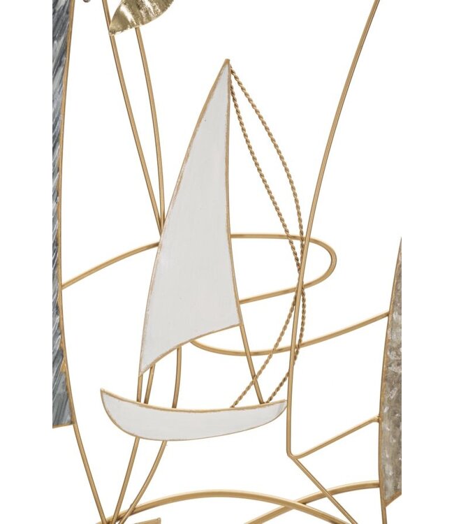 Mauro Ferretti IJZEREN WANDPANEEL BOOTLAMP CM 123,8X5,1X69,9