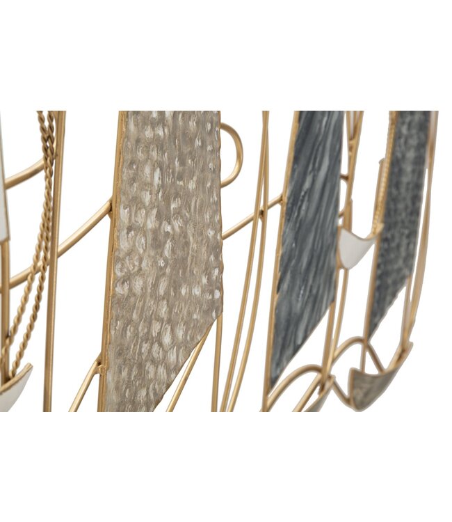 Mauro Ferretti IJZEREN WANDPANEEL BOOTLAMP CM 123,8X5,1X69,9