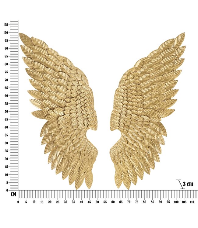 Mauro Ferretti IJZEREN WANDPANEEL ALI BEAUTY SET 2 STUKS CM 37,5X3X100