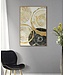 Mauro Ferretti GLAZEN WANDPANEEL MET FRAME<br />
HOUTACHTIG CM 60X3,5X90