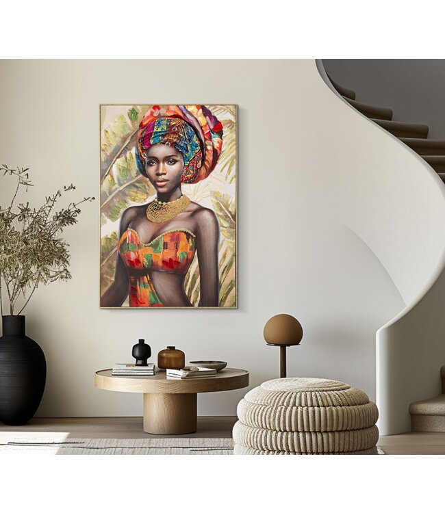 Mauro Ferretti SCHILDERIJ MET LIJST DEVA -B- CM 82X4,5X122