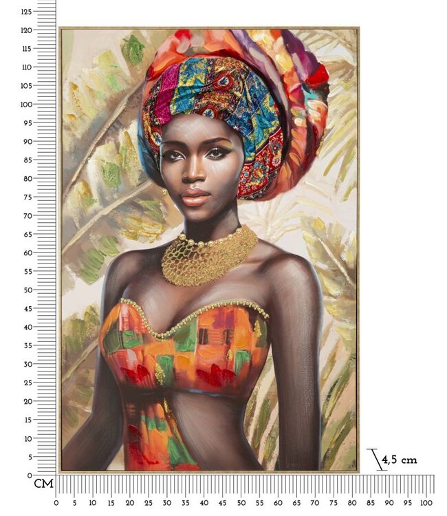 Mauro Ferretti SCHILDERIJ MET LIJST DEVA -B- CM 82X4,5X122