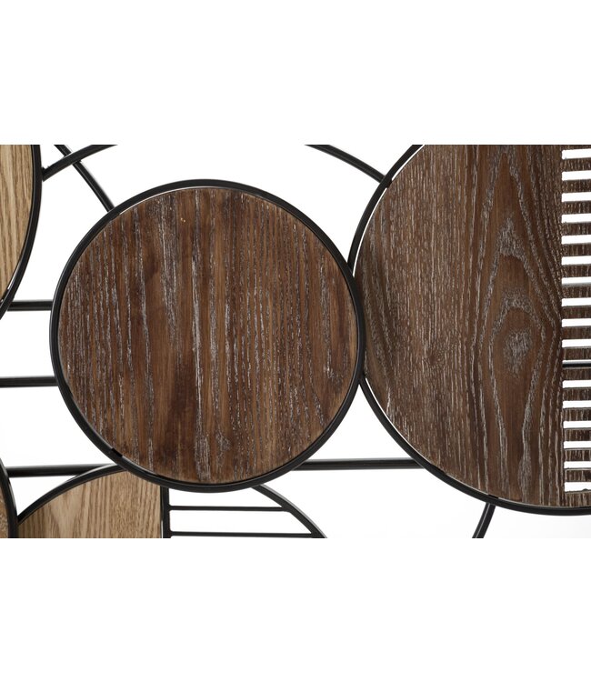 Mauro Ferretti IJZEREN WANDPANEEL WOODY CM 134X4X69,2