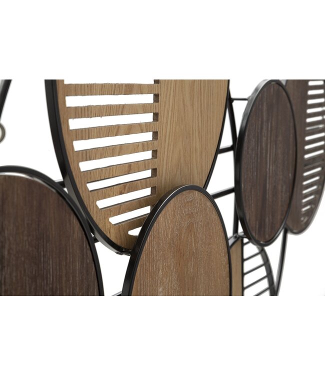 Mauro Ferretti IJZEREN WANDPANEEL WOODY CM 134X4X69,2