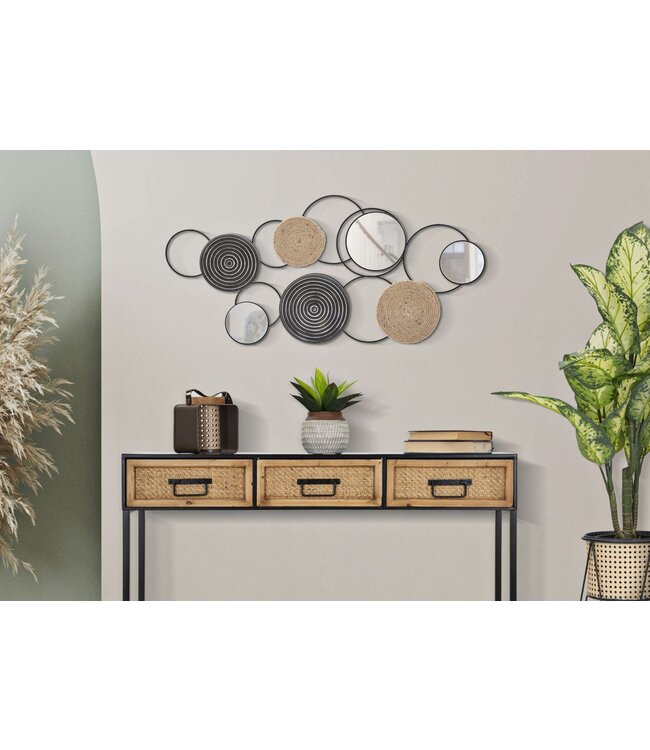 Mauro Ferretti IJZEREN WANDPANEEL TRIBY CM <br />
106,5X4,5X52