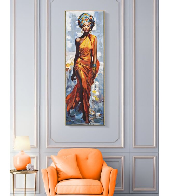 Mauro Ferretti SCHILDERIJ MET LIJST DAPHNE -B- CM 52X4,5X152