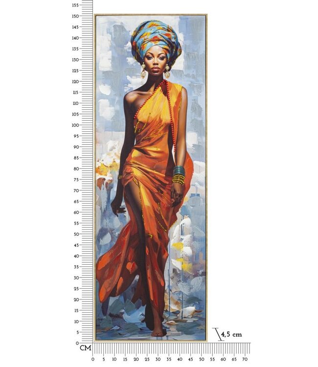 Mauro Ferretti SCHILDERIJ MET LIJST DAPHNE -B- CM 52X4,5X152