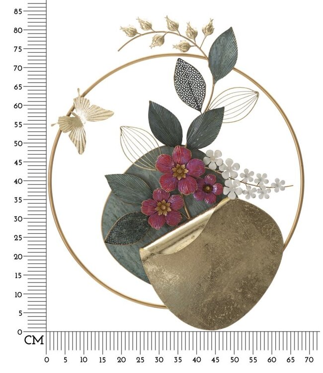 Mauro Ferretti IJZEREN WANDPANEEL GARD CM 67X8X74