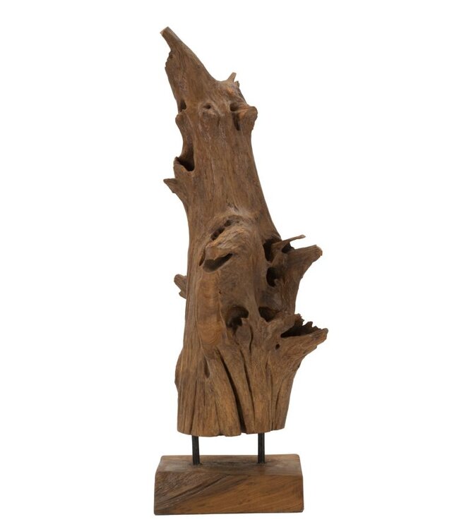Mauro Ferretti AKAR SCULPTUUR TEAK CM 23X27X64