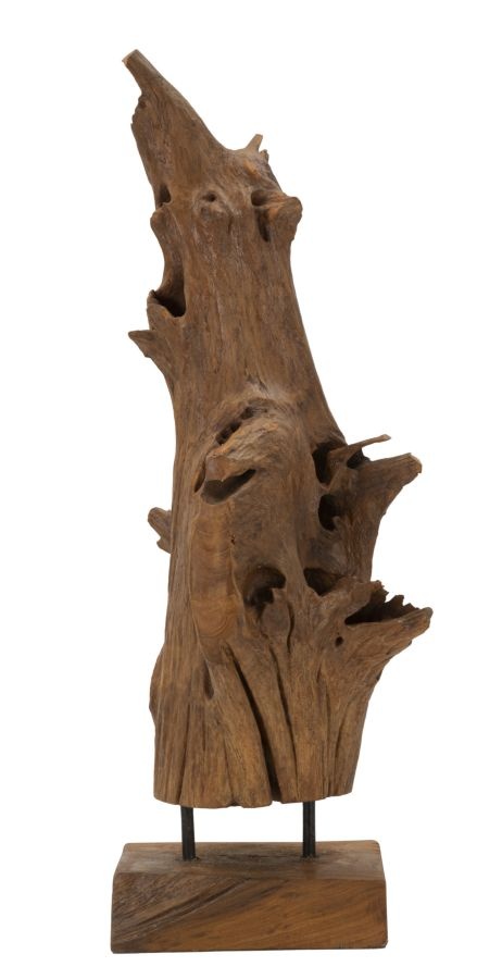 AKAR SCULPTUUR TEAK CM 23X27X64 afbeelding