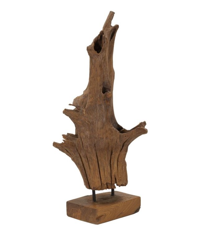 Mauro Ferretti AKAR SCULPTUUR TEAK CM 23X27X64