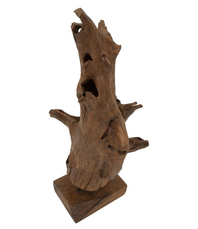 Mauro Ferretti AKAR SCULPTUUR TEAK CM 23X27X64