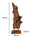 Mauro Ferretti AKAR SCULPTUUR TEAK CM 23X27X64