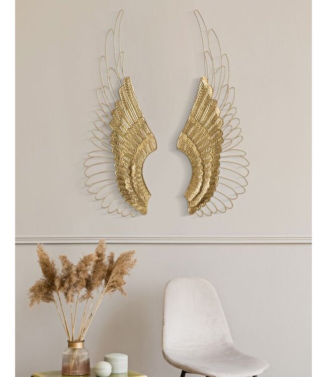 Mauro Ferretti IJZEREN WANDPANEEL ALI PLUS SET 2 STUKS CM 37X3X105,5