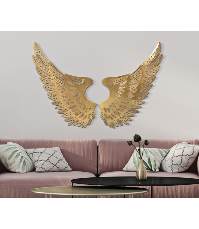 Mauro Ferretti IJZEREN WANDPANEEL ALI LICHTSET 2 STUKS<br />
 CM 90X3,5X43,5