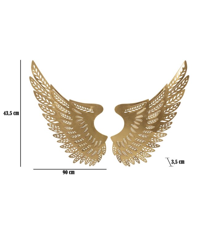 Mauro Ferretti IJZEREN WANDPANEEL ALI LICHTSET 2 STUKS<br />
 CM 90X3,5X43,5