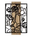 Mauro Ferretti WANDPANEEL LOTUS IJZER EN HOUT CM 60X2X90