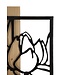 Mauro Ferretti WANDPANEEL LOTUS IJZER EN HOUT CM 60X2X90