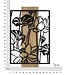 Mauro Ferretti WANDPANEEL LOTUS IJZER EN HOUT CM 60X2X90