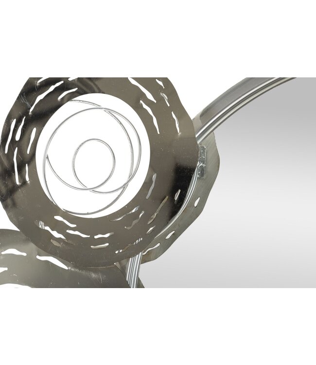 Mauro Ferretti MUUR IJZEREN PANEEL HOP MET SPIEGEL CM 106X3,8X48