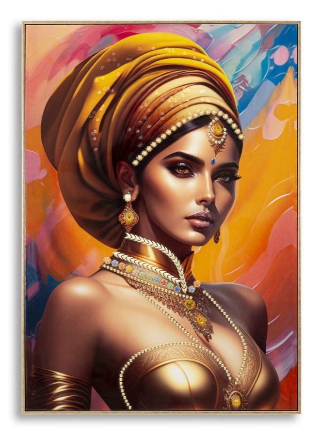 SCHILDERIJ MET LIJST SAMIRA -A- CM 72X4,5X102 afbeelding