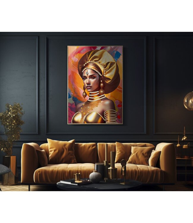 Mauro Ferretti SCHILDERIJ MET LIJST SAMIRA -B- CM 72X4,5X102