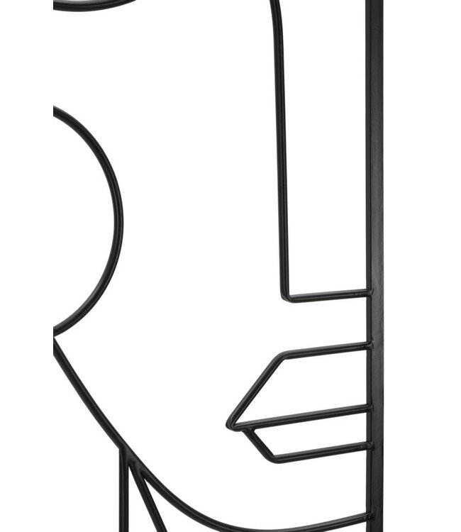 Mauro Ferretti IJZEREN WANDPANEEL TRIBAL EENVOUDIG SET 2ST CM 60X1X80