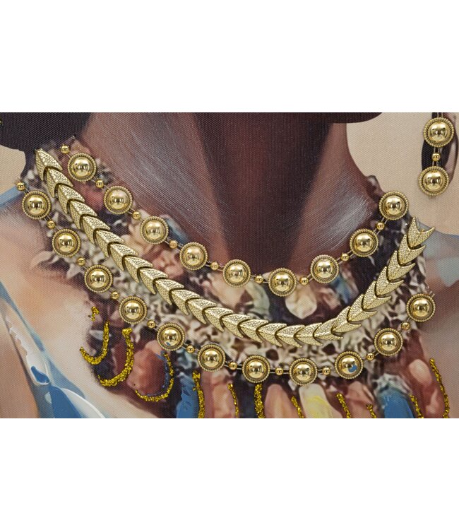 Mauro Ferretti SCHILDERIJ MET LIJST AYDA -A- CM 72X4,5X102