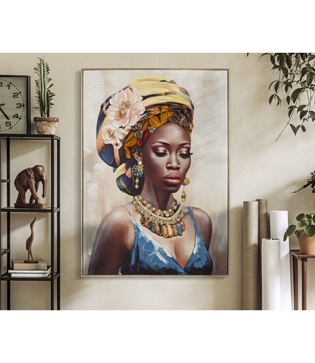 Mauro Ferretti SCHILDERIJ MET LIJST AYDA -A- CM 72X4,5X102