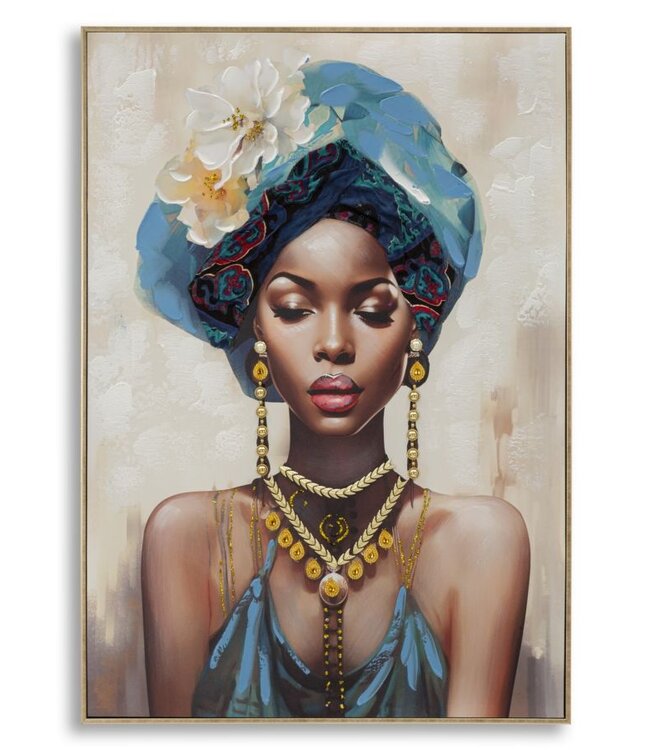 Mauro Ferretti SCHILDERIJ MET LIJST AYDA -B- CM 72X4,5X102