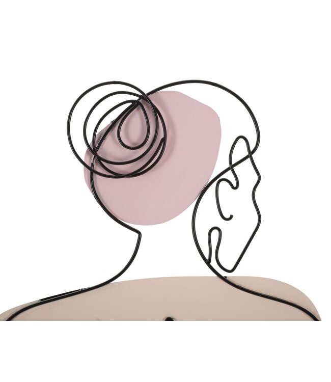 Mauro Ferretti WANDPANEEL DAME MET BLOEM CM 80X1,3X90