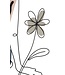 Mauro Ferretti WANDPANEEL DAME MET BLOEM CM 80X1,3X90